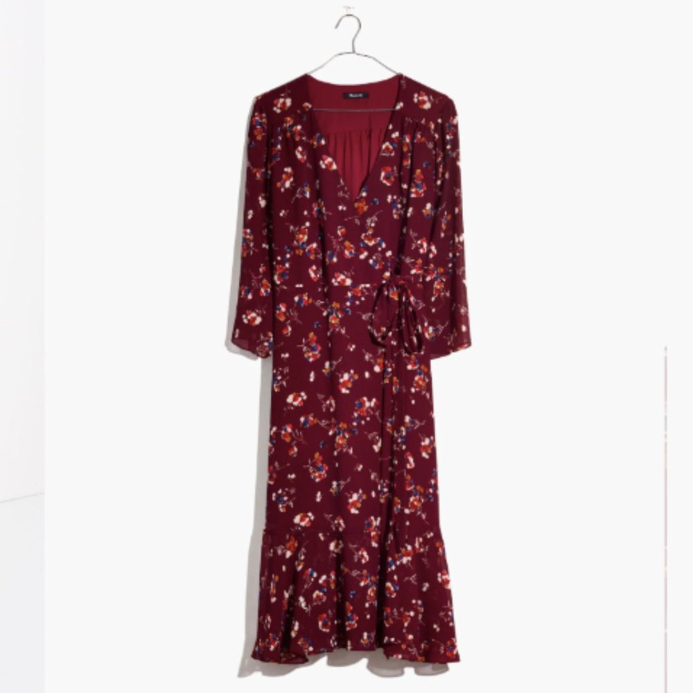 Madewell Floral Wrap Dress - Picture 4 of 6